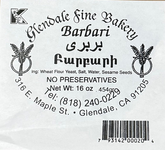 Glendale Fine Bakery - Barbari