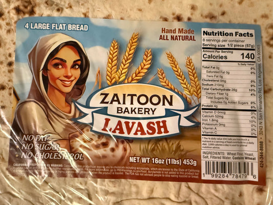 Zaitoon Bakery - Lavash - 16 oz.